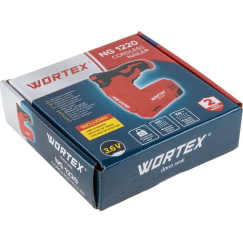 Аккум. гвоздезабиватель WORTEX NG 1220 3.6 В, 70 скоб/гвоздей в мин