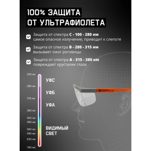 Очки открытые JETA SAFETY Aurora прозрачные