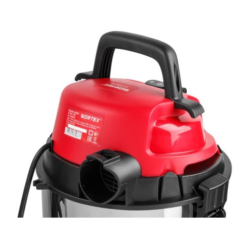 Пылесос строительный WORTEX VC 2515-1 WS 1400 Вт, 25 л, провод 4 м, шланг 3 м