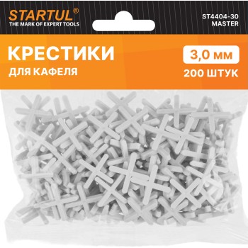 Крестики д/кафеля 3,0мм 200шт STARTUL MASTER (ST4404-30)