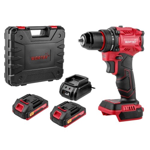 Аккум. дрель-шуруповерт WORTEX LX BD 1815-1 Li 18В, 45 Нм, 2*1.5 Ач, патрон 10 мм