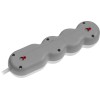 Удлинитель 1,5м (4 роз., 2,2кВт, с/з, ПВС 3х0,75) LEIDEN ELECTRIC