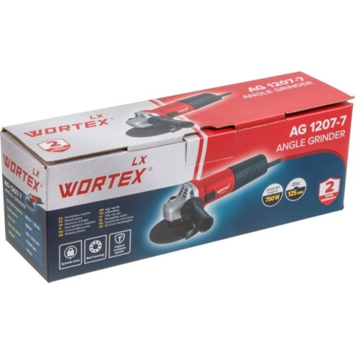 Одноручная углошлифмашина WORTEX LX AG 1207-7 750 Вт, 125 мм