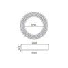 Прокладка для выпуска 70мм (уп. 5шт.), AV Engineering