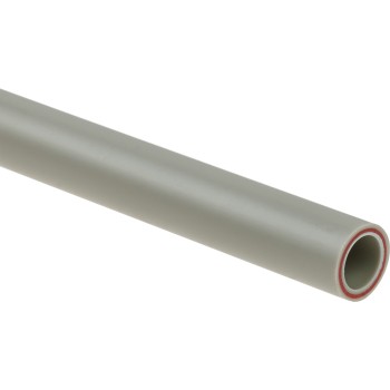 Труба ПП стекловолокно 25х3,5 PN20 SDR7,4 сер. 2м AV Engineering