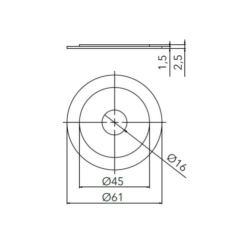 Прокладка для выпуска 64мм (уп. 5шт.), AV Engineering