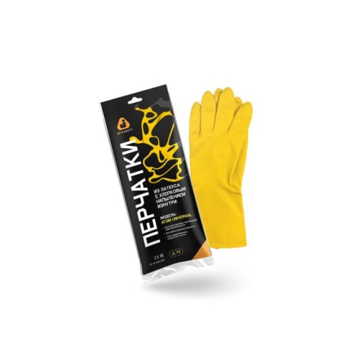 Перчатки К80 Щ40 латексные с хлопковым напылением р-р 7/S Jeta Safety