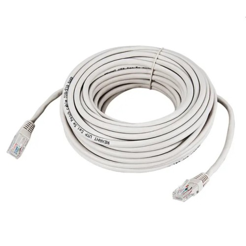 Пaтч-корд 15м U/UTP, CAT 5e, RJ45-RJ45, PVC серый REXANT