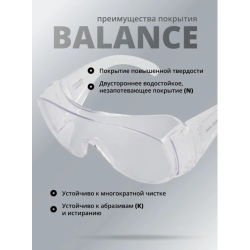 Очки открытые JETA SAFETY J-Vision прозрачные