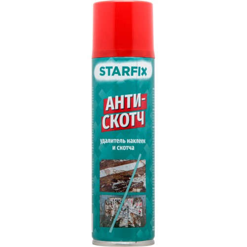 Удалитель наклеек и скотча STARFIX Антискотч (аэрозоль) 335 мл
