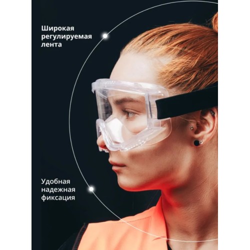 Очки закрытые панорамные JETA SAFETY Spectrum прозрачные