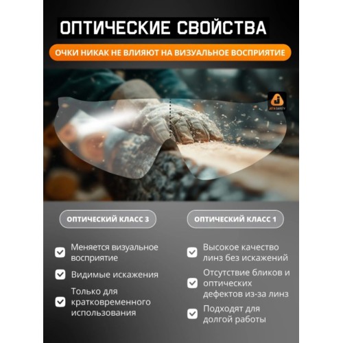 Очки открытые JETA SAFETY Oracle прозрачные