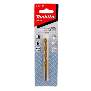 Сверло по металлу ц/х 6.0х57х93 мм HSS TIN Economy MAKITA