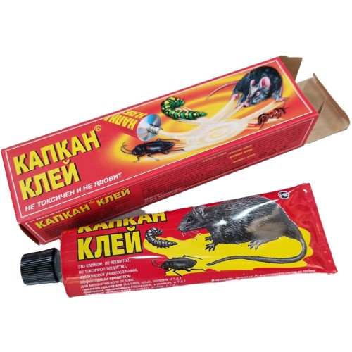 Клей от крупных грызунов и насекомых КАПКАН (туба 135 г)