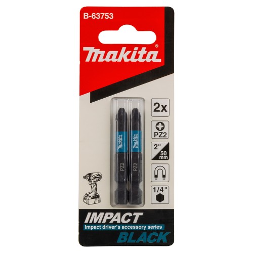 Насадка Impact Black PZ2 2 шт, 50 мм, E-form (MZ) Makita B-63753