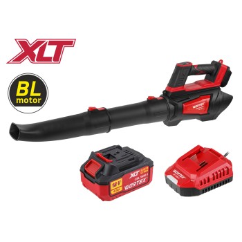 Аккум. воздуходувка WORTEX BB 1218-1 D XLT SET БЕСЩЁТ., 18В, 440-720 м.куб/ч, 92-152 км/ч