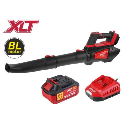 Аккум. воздуходувка WORTEX BB 1218-1 D XLT SET БЕСЩЁТ., 18В, 440-720 м.куб/ч, 92-152 км/ч
