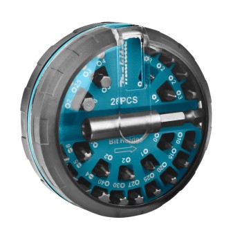 Набор бит (28 шт) с магнитным адаптером MAKITA