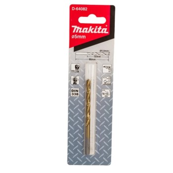 Сверло по металлу ц/х 5.0х52х86 мм HSS-TiN Economy MAKITA