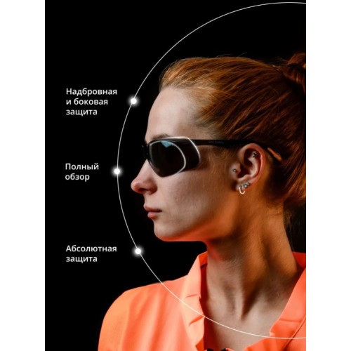 Очки открытые JETA SAFETY Optic-Fit дымчатые