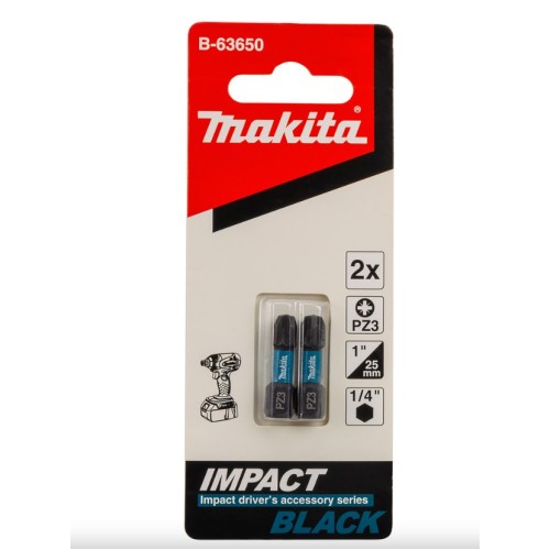 Насадка Impact Black PZ3 2 шт, 25 мм, C-form Makita B-63650