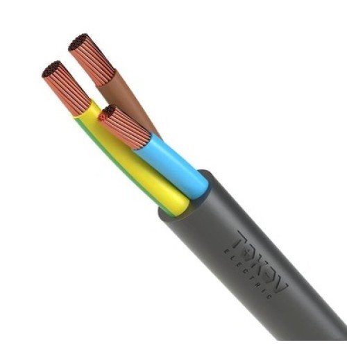 Провод ПВС 3х1,5 (бухта 100м) Ч TOKOV ELECTRIC