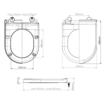 Сиденье для унитаза с микролифтом HALO, AV Engineering