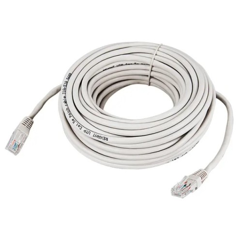 Пaтч-корд 20м U/UTP, CAT 5e, RJ45-RJ45, PVC серый REXANT