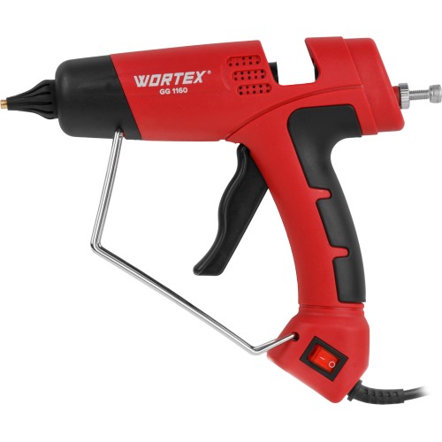 Пистолет клеевой WORTEX GG 1160 в блистере 200 Вт, 11,5 мм, 15 г/мин