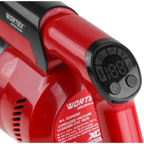 Аккум. пылесос WORTEX CVC 1825 в кор. ALL1 XLT SET БЕСЩЕТ.,  18 В, строительный, вертикальный