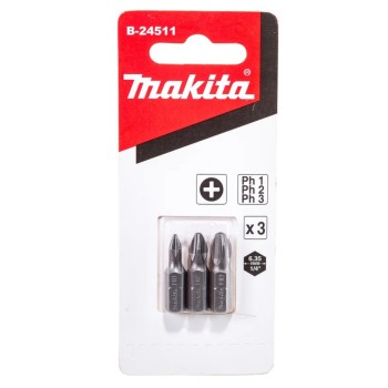 Набор бит (3 шт, РH1/РH2/РH3, 25 мм) MAKITA