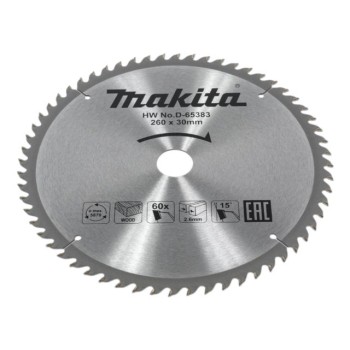 Диск пильный 260х30х2,6 мм 60 зуб. по дереву  MAKITA