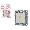 Розетка компьютерная 1xRJ45 (скрытая, механизм, Cat5e) бежевая, Steen, LEIDEN ELECTRIC