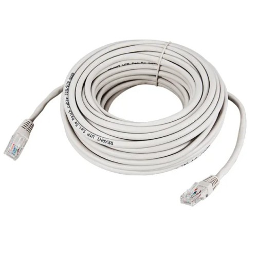 Пaтч-корд 10м U/UTP, CAT 5e, RJ45-RJ45, PVC серый REXANT