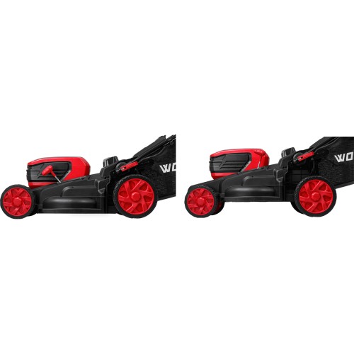 Газонокосилка аккум. WORTEX CLM 4536-4 в кор. XLT SET БЕСЩЁТ.ДВИГ., САМОХОД., 18В+18В, 2х6Ач акб