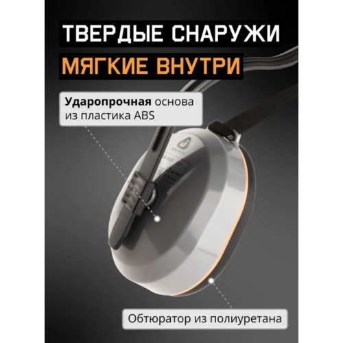 Наушники защитные JEM-603 Dynamic 27 дБ с лентой для фиксации, (розн. уп.) Jeta Safety