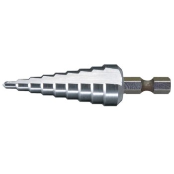 Сверло ступенчатое по металлу HSS с прямым желобком, 4-12x65, 1/4