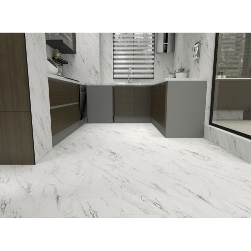 Виниловый пол Alta Step SPC Arriba Мрамор белый 9905