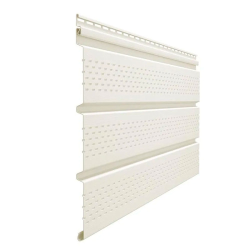 Софит Деке (Docke) Premium Т4 Пломбир с полной перфорацией