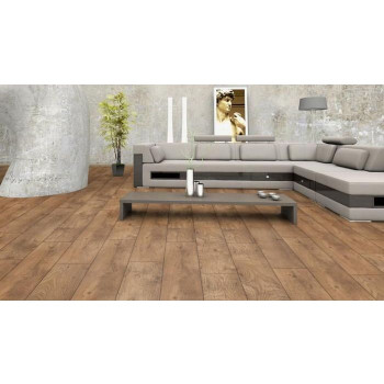 Ламинат ULTRADECOR Eurohome Majestic 33кл 8мм 4-v 7876 Дуб Деревенский	