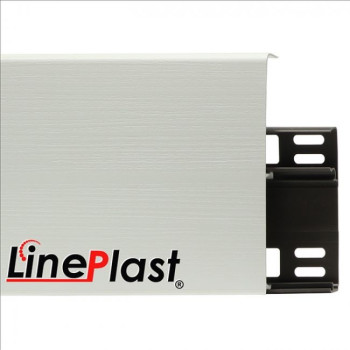 Плинтус LinePlast 100 мм Белый с тиснением LB001