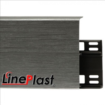Плинтус LinePlast 100 мм Металлик Файн-лайн LB020