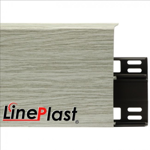 Плинтус LinePlast 100 мм Ясень Хесрет LB004