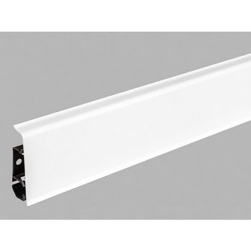 Плинтус напольный ПВХ Arbiton Indo Белый блеск 01