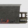 Плинтус напольный ПВХ LinePlast 85 мм Бетон антрацит LS029