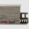 Плинтус напольный ПВХ LinePlast 85 мм Ива серебристая LS007
