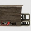 Плинтус напольный ПВХ LinePlast 85 мм Ясень Шимо темный LS022