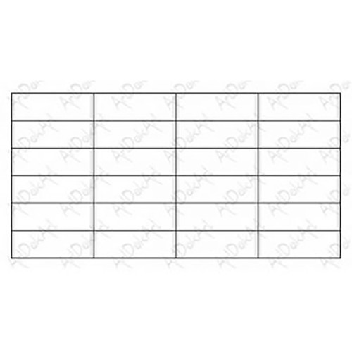 Панели ПВХ Артдекарт Плитка Белая черный шов