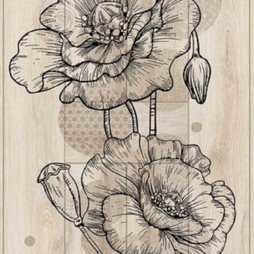 Панели ПВХ Dekostar Стандарт Маковая лоза 649