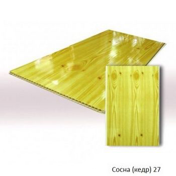 Панели ПВХ Dekostar Стандарт Сосна (Кедр) 27 2500мм